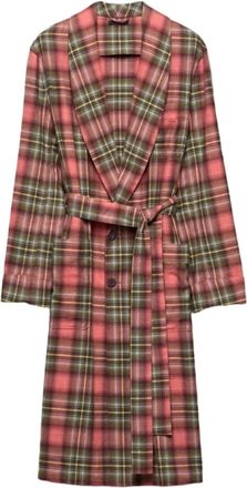 Prada Belted Coats, male, Multicolor, Size: L Belted Coat
