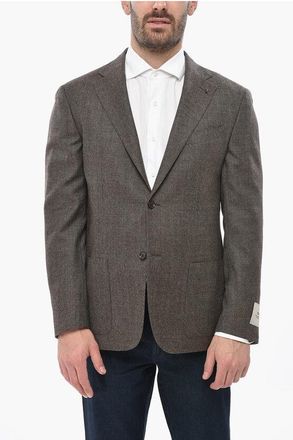 Corneliani CC COLLECTION Virgin Wool Half-Lined Blazer REFINED size 56