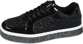 Generic Glitter Shoes Womens Elegant Trainers Carnival Trainers Festive Sequins Running Shoes Party New Years Eve Womens Shoes Shiny Rave Ankle Boots Bridal S