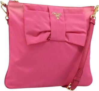 Prada Pre-owned Cross Body Bags, female, Pink, Size: ONE SIZE Pre-owned Vintage Shoulder Bag