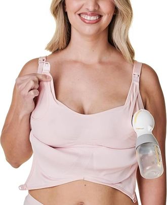 Bravado Three In One Pumping & Nursing Bra In Chalk Pink