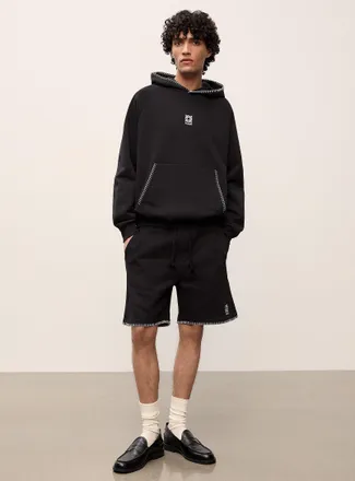 HUGO BOSS Mens Daronso contrast-embroidery terry-lined short