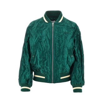 Loewe Creased-effect technical taffet&agrave; bomber Woman 36