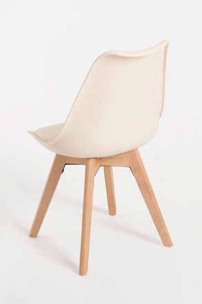 Regalos Miguel Sillas Comedor - Silla Synk Basic - Crema