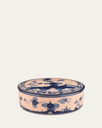 Ginori 1735 Cipria Round Covered Box