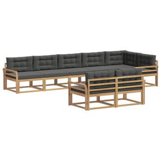 vidaXL Conjunto De Sof&aacute;s De Exterior 6 Pcs Blanco Y Antracita Vidaxl