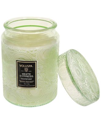 Voluspa Dnu Unprofitable Voluspa White Cypress Large 18Oz Candle