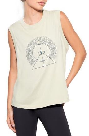 Spiritual Gangster Mind, Body & Bowery Cotton Tank in Desert Sage at Nordstrom Rack, Size Large