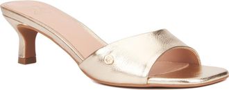 New York & Company Gaia Kitten Heel Sandal in Gold at Nordstrom Rack, Size 7.5
