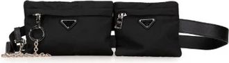 Prada Pre-owned Belt Bags, male, Black, Size: ONE SIZE Pre-owned Canvas prada-bags