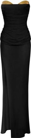 Elisabetta Franchi Red Carpet Jurk - Dames - Avondkleed - Zwart - L - Tule - Kleedjes