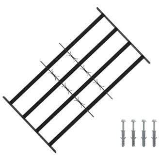 vidaXL Reja De Seguridad Para Ventanas Con 4 Barras Transversales Vidaxl