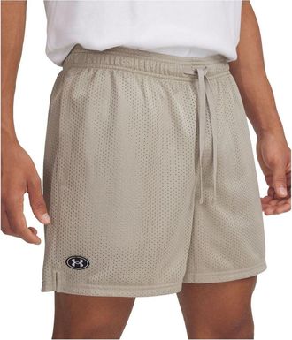 Under Armour Icon Mesh 5 Shorts Timberwolf Taupe White 1383355-203