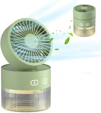 OEM Ventilador De Escritorio Usb Con Funci&oacute;n De Nebulizaci&oacute;n, Ventilador Port&aacute;til Con Dep&oacute;sito De Agua De 350 Ml (verde)