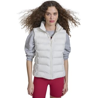 Champion Womens Quilted Packable Puffer Vest, Marshmallow, M