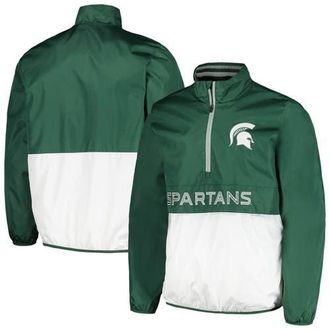 G-III Sports by Carl Banks Mens G-III Sports by Carl Banks Green Michigan State Spartans Cornerman Half-Zip Top at Nordstrom, Size Large