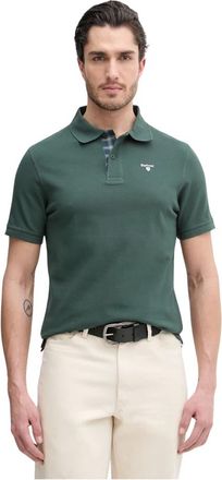 Barbour Polo de Piqu&eacute; de Algod&oacute;n - Tops - Hombre - Verde - 2XL