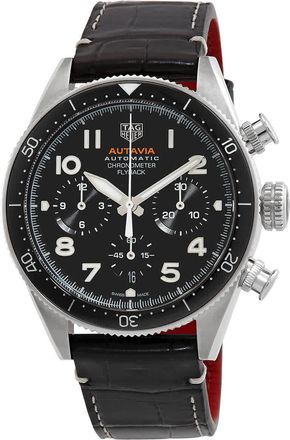 Tag Heuer Autavia Chronograph Automatic Black Dial Mens Watch CBE511A-FC8279