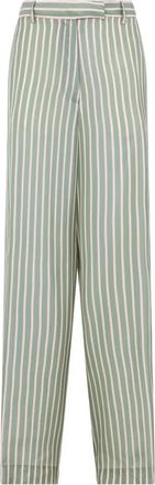 Dries Van Noten Wijde Broeken - Dames - Wijde Broeken - Groen - XS - Broeken