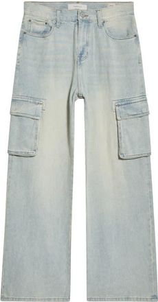 PacSun Glen Extreme Baggy Cargo Jeans in Light Indigo at Nordstrom, Size 34 X 32