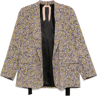 N&deg;21 Blazer a fiori - Viola