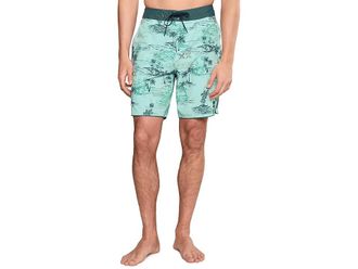 O'Neill Hyperfreak Mysto Scallop 19 Boardshorts Mens Swimwear Canal Blue : 32, Elastane/Polyester