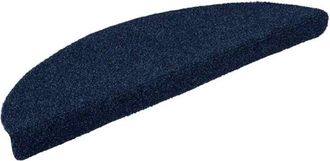 vidaXL Vidaxl - Stair Mats Self-adhesive 20 pcs 56x17x3 cm Navy Half Round