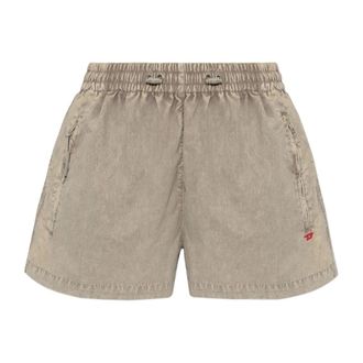 Diesel Korte Broeken, Dames, Beige, S, Nylon, S-Oul Shorts