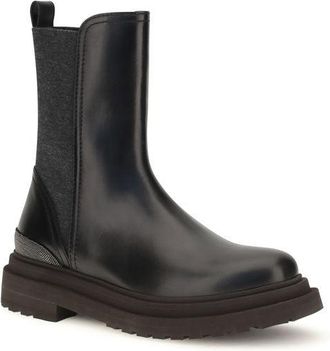 Brunello Cucinelli Calf Leather Chelsea Boot - Black