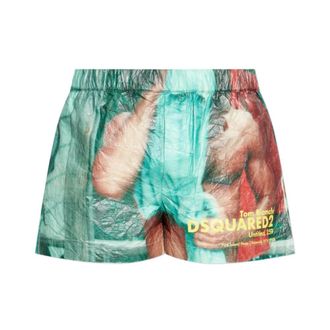 Dsquared2 Uomo, Pantaloncini, Multicolore, M, new