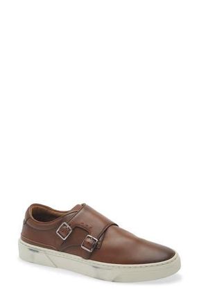 BOSS Gary Monk Strap Sneaker in Medium Brown at Nordstrom Rack, Size 12
