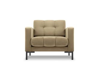 MICADONI Sill&oacute;n de terciopelo beige