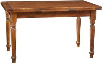 Biscottini International Biscottini - Solid wood table 140x80 cm Dining room and kitchen table Extendable table Rectangular coffee table Artisan Made in Italy