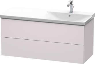 Duravit Duravit L-cube M&oacute;dulo Mural 1220mm De Ancho, Profundidad 481, 2 Cajones, Apto Para P3 Comfort Art&iacute;culo 233412, Lavabo A La Derecha, Color: Blanco Lila