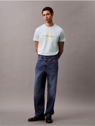 Calvin Klein Jeans Calvin Klein Mens Monologo Tee - Blue - XS