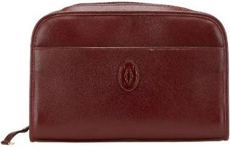 Cartier Pre-owned Bags, female, Red, Size: ONE SIZE Pre-owned Leather pouches