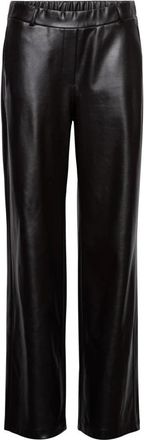 &Co Woman Houda Wijde Broek - Dames - Wijde Broeken - Bruin - S - Leer - Broeken
