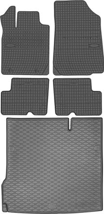 OEM Juego De Alfombrillas De Goma Para Dacia Duster Suv De 2010-2013 + Alfombrilla Para El Maletero