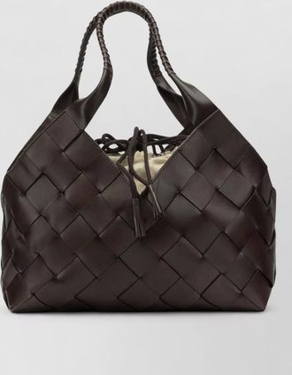 Dragon Diffusion castello medium tote bag woven handles