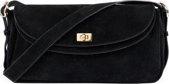 Sandro LE MAMBO suede bag in Black at Nordstrom, Size Medium