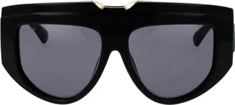 Max Mara MA-1062236 Black Acetate Sunglasses - Black