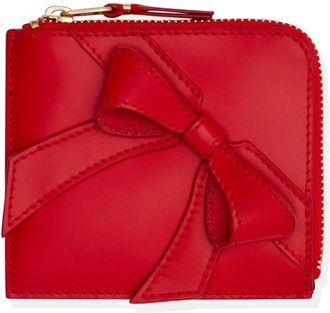 Comme Des Garçons Big Bow wallet - unisex - Calf Leather - One Size - Red