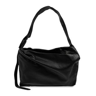 Yohji Yamamoto Tassen, unisex, Zwart, ONE Size, Leer, Puff Leren Schoudertas