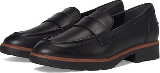 Vionic Cleo J5403L2001 Loafers Black Leather Comfort Shoes HAWK029