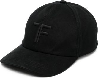 Tom Ford Canvas Cap - Heren - Petten - Zwart - S - Katoen - Accessoires