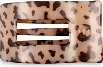 Teleties Large Flat Rectangle Hair Clip in Blonde Tortoise at Nordstrom