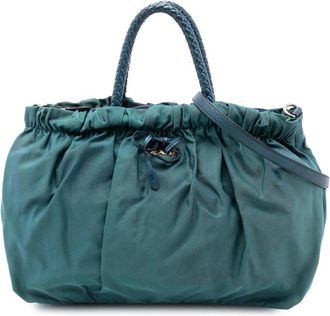 Prada Pre-owned Handbags, female, Blue, Size: ONE SIZE Pre-owned Carryall Bag