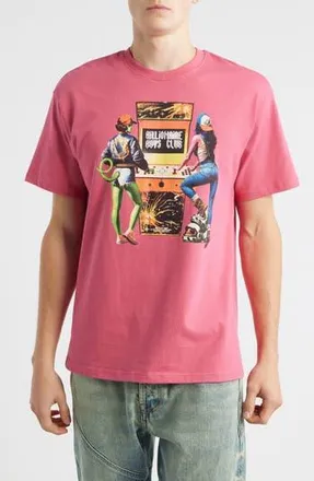 Billionaire Boys Club BB 2 Player Cotton Graphic T-Shirt in Carmine at Nordstrom Rack, Size X-Large R
