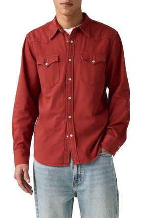 Levi's Classic Western Standard Button-Up Shirt in Red Hot at Nordstrom Rack, Size Medium