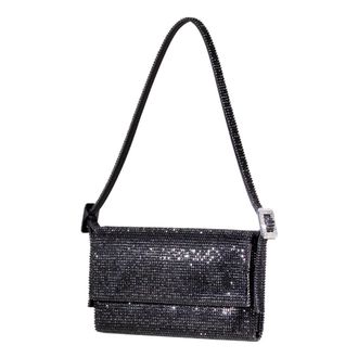 Benedetta Bruzziches Vittissima La Petite Bag - Dames - Schoudertassen - Zwart - ONE Size - Satijn - Tassen